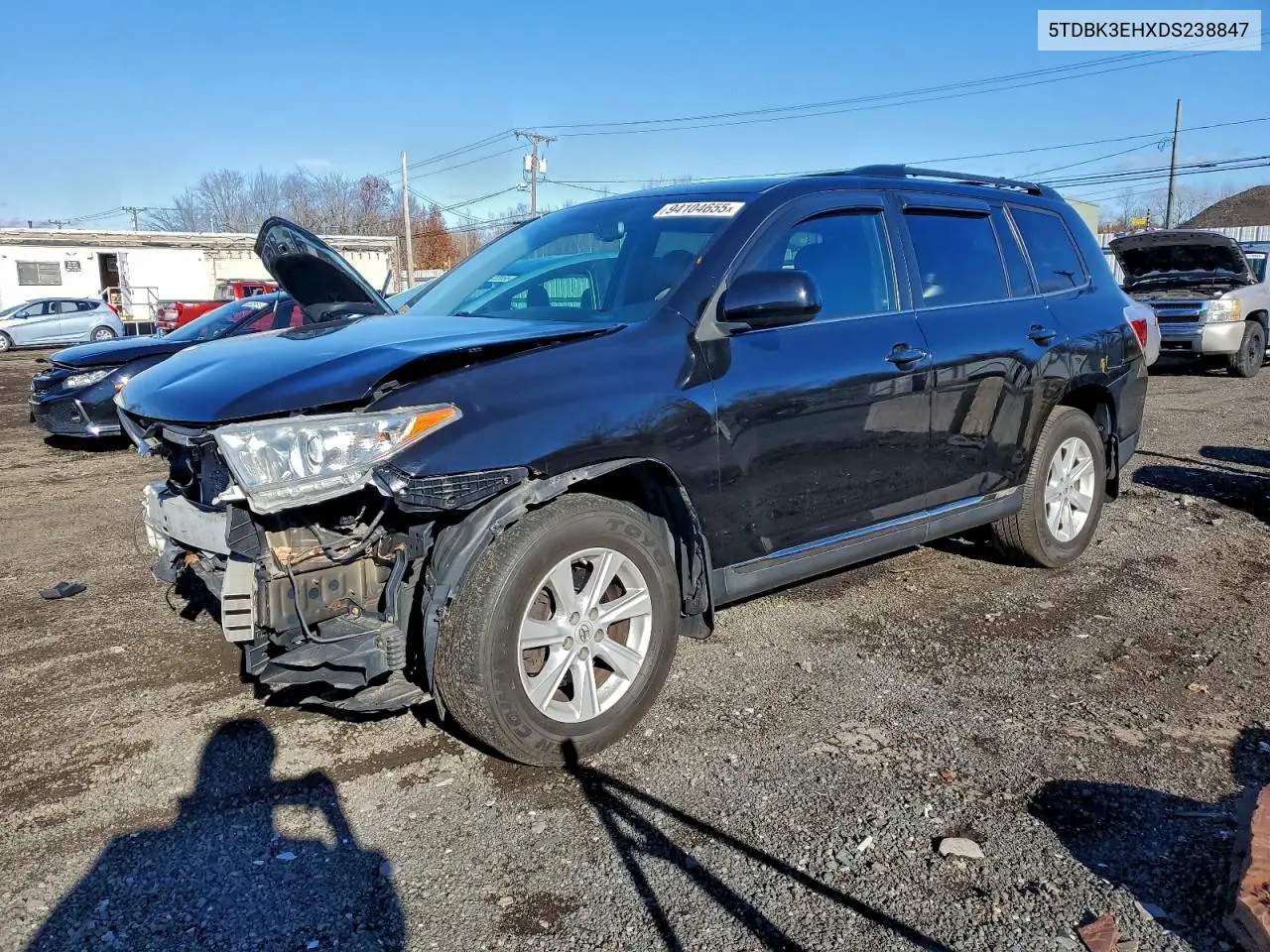 5TDBK3EHXDS238847 2013 Toyota Highlander Base