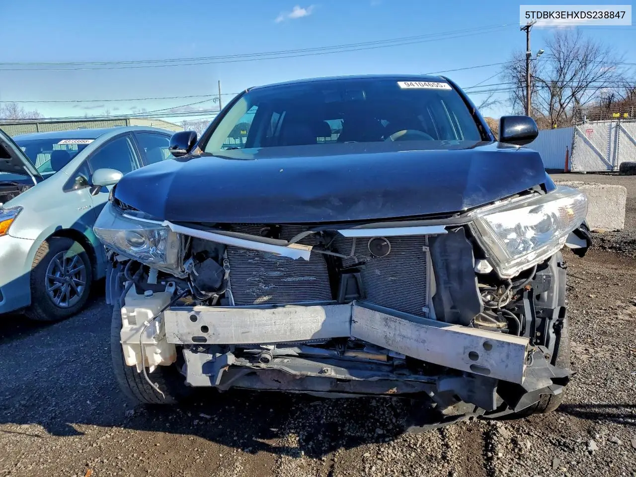 5TDBK3EHXDS238847 2013 Toyota Highlander Base