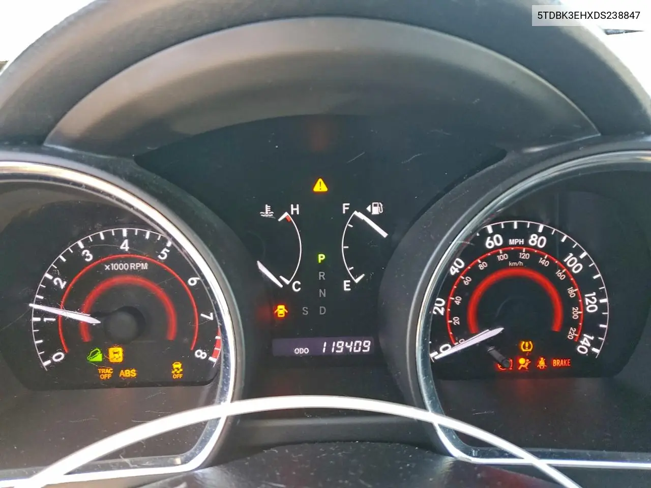 5TDBK3EHXDS238847 2013 Toyota Highlander Base