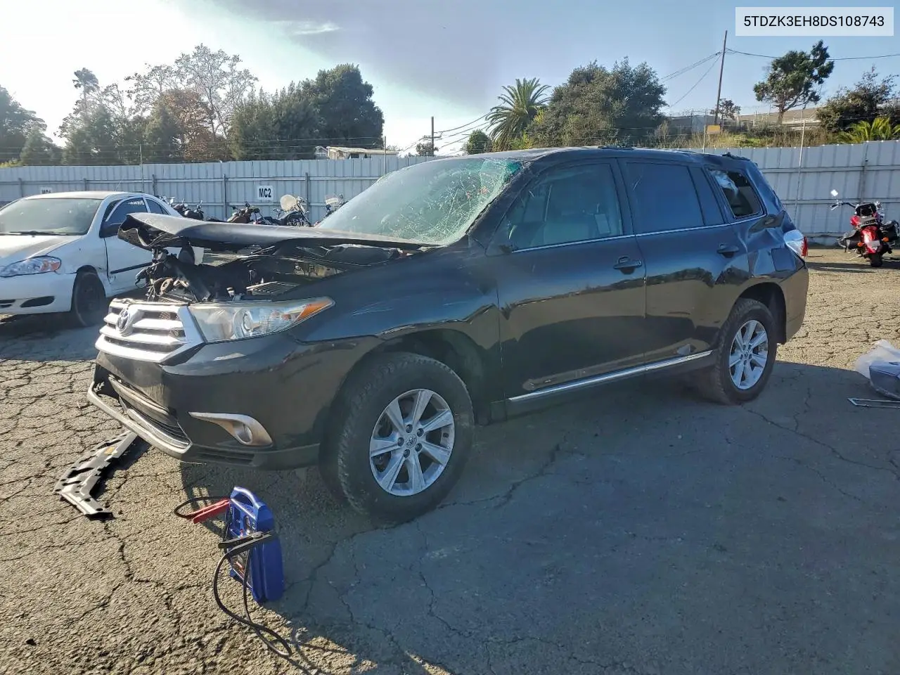 5TDZK3EH8DS108743 2013 Toyota Highlander Base