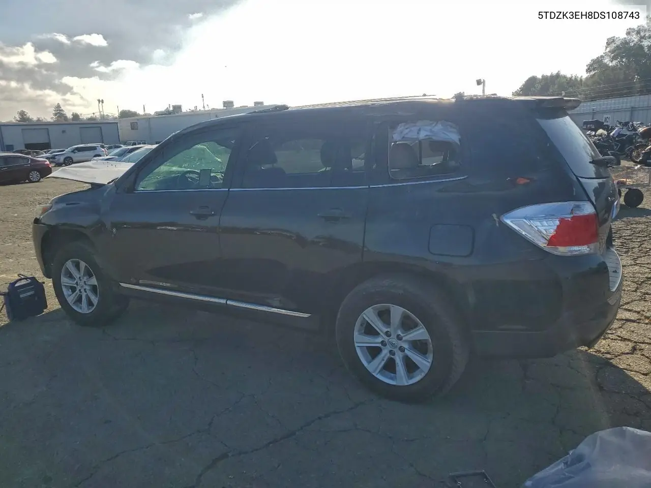 5TDZK3EH8DS108743 2013 Toyota Highlander Base