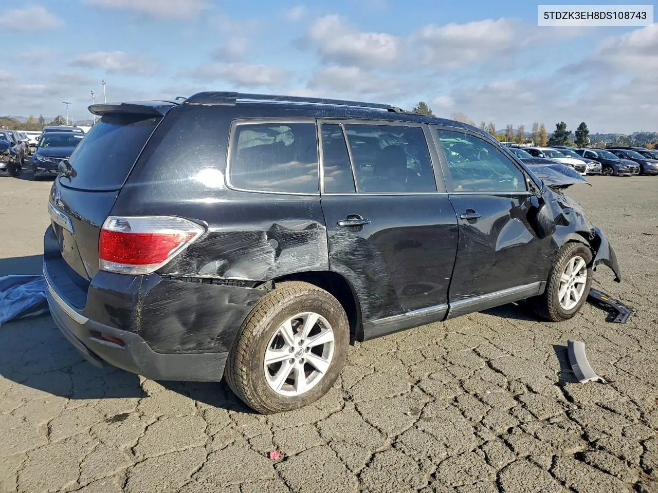 5TDZK3EH8DS108743 2013 Toyota Highlander Base