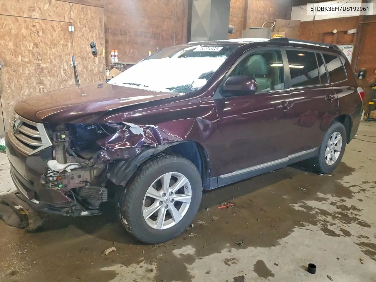 5TDBK3EH7DS192961 2013 Toyota Highlander Base