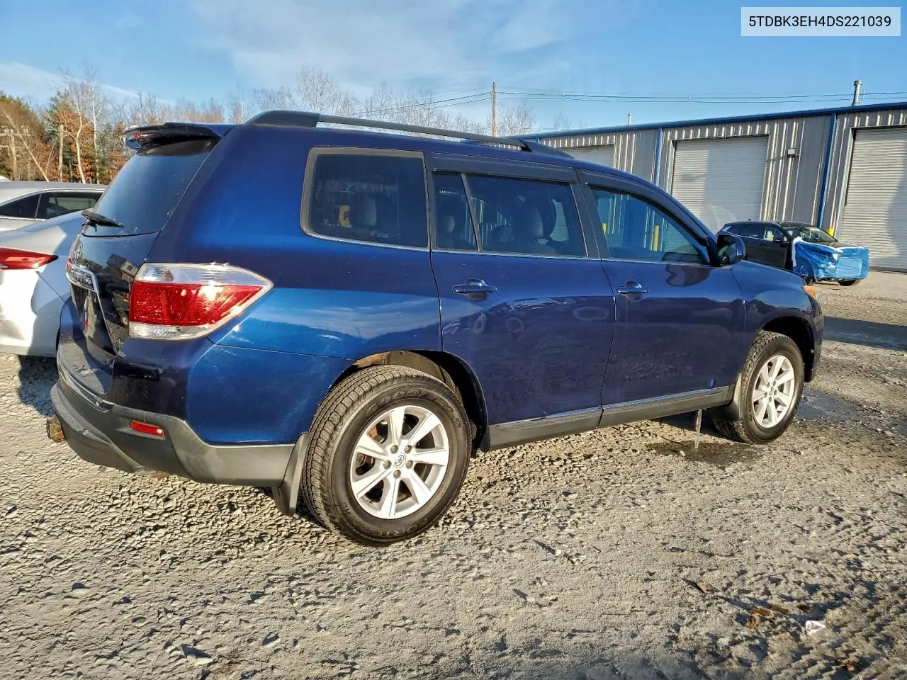 5TDBK3EH4DS221039 2013 Toyota Highlander Base