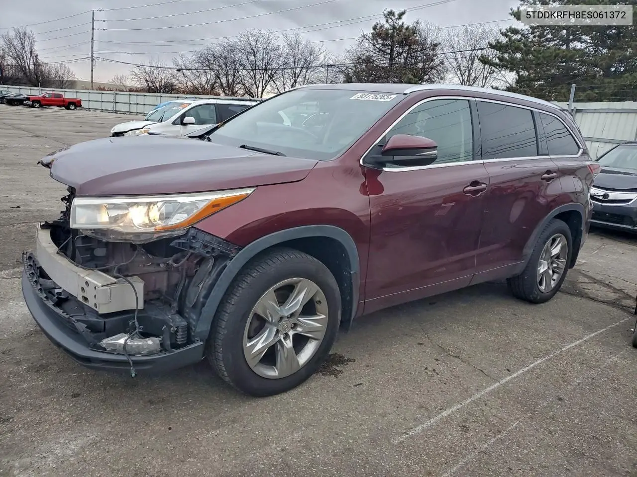 5TDDKRFH8ES061372 2014 Toyota Highlander Limited