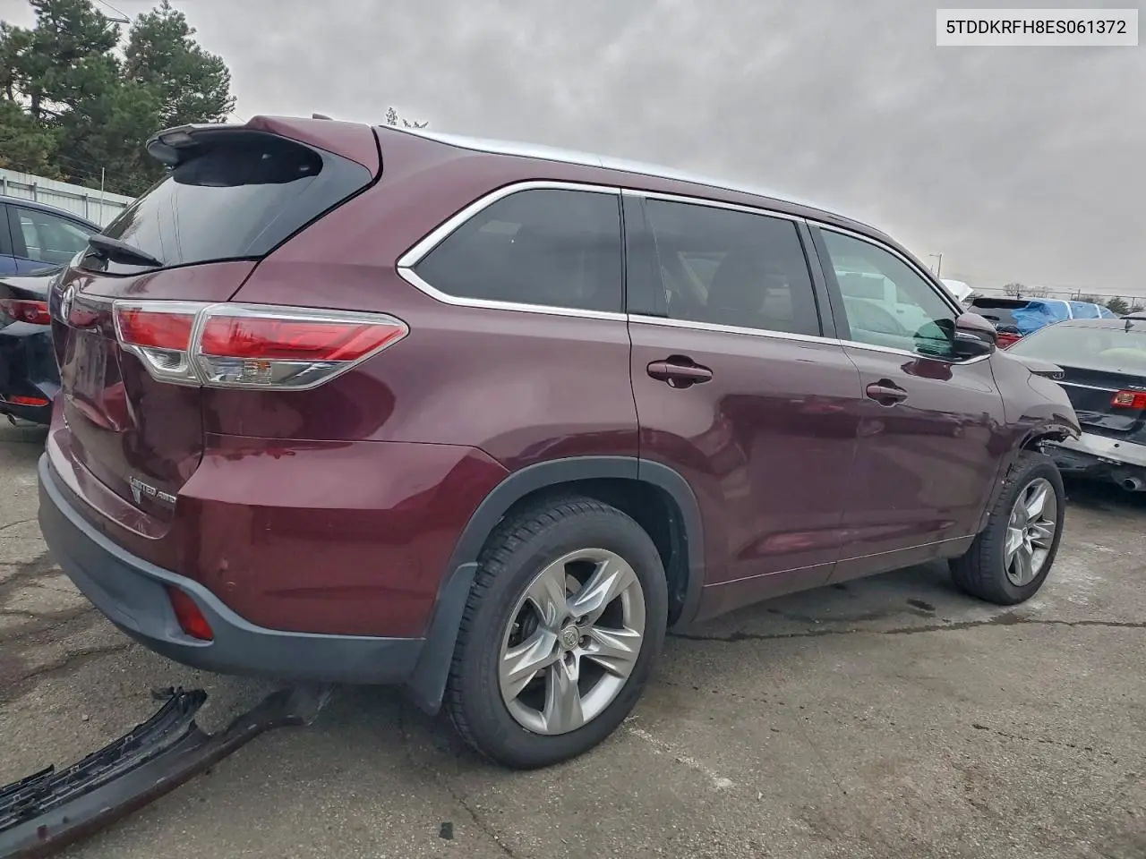 5TDDKRFH8ES061372 2014 Toyota Highlander Limited