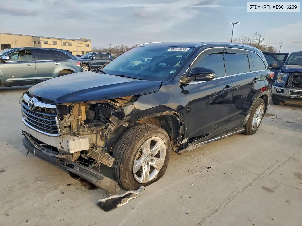 5TDYKRFHXES016239 2014 Toyota Highlander Limited