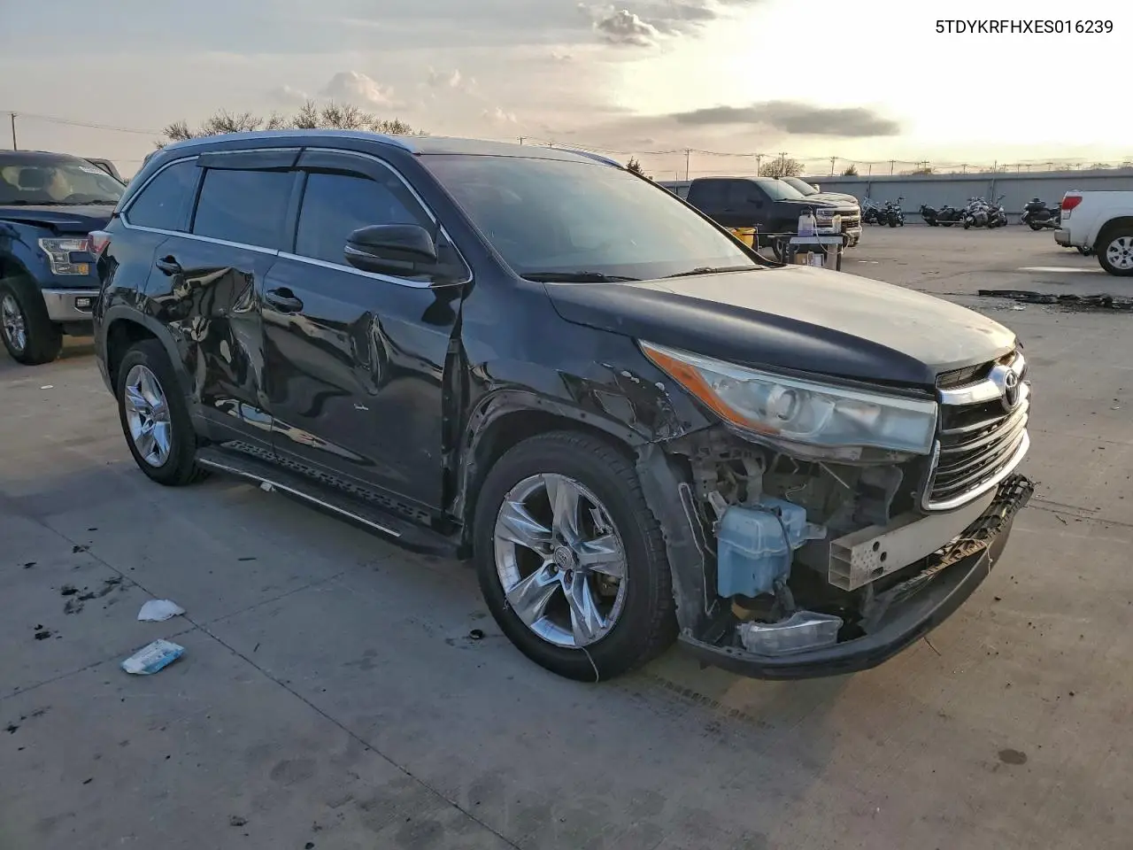 5TDYKRFHXES016239 2014 Toyota Highlander Limited