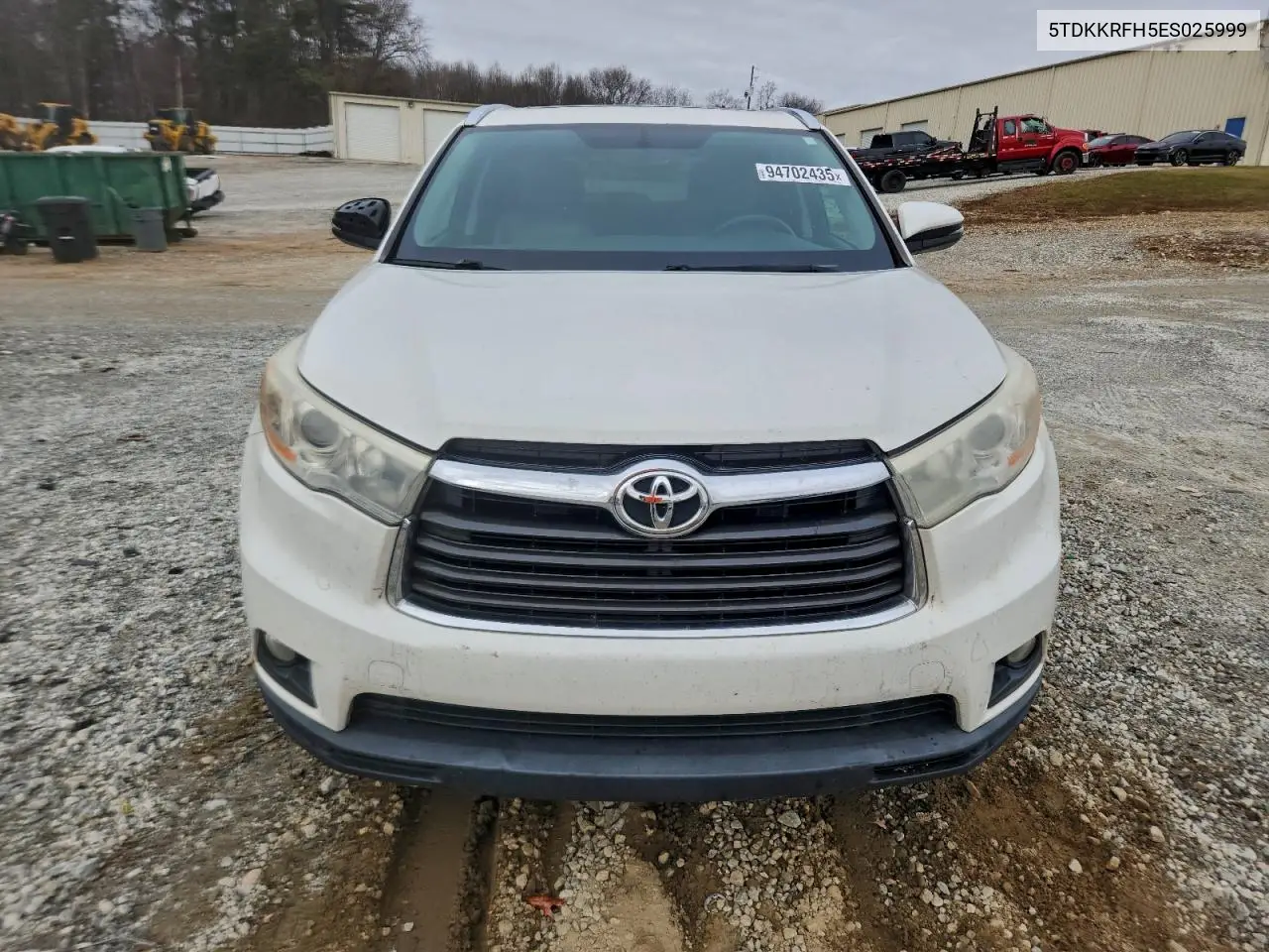 5TDKKRFH5ES025999 2014 Toyota Highlander Xle