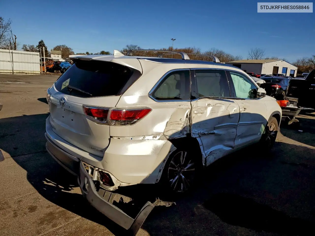 5TDJKRFH8ES058846 2014 Toyota Highlander Xle