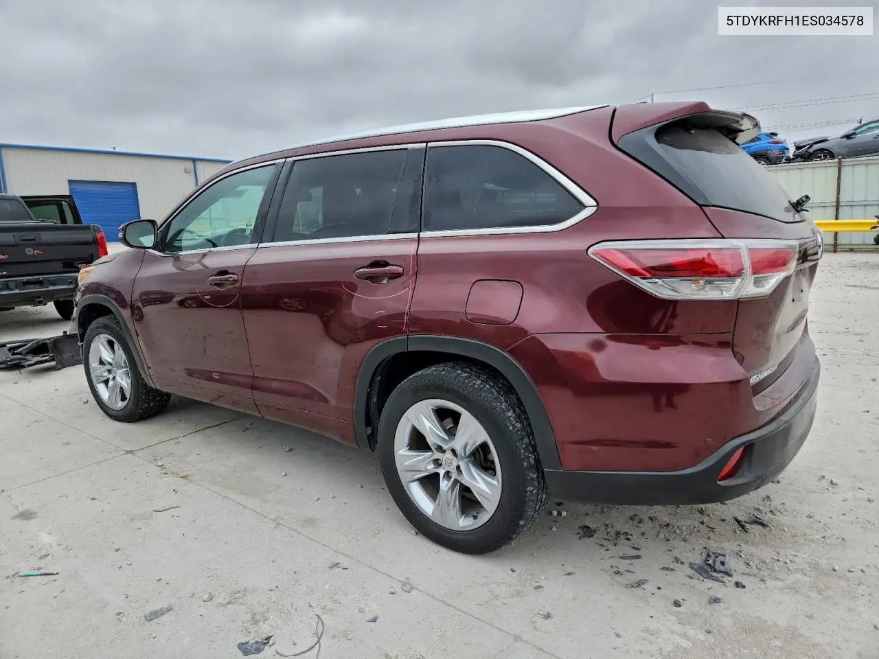 5TDYKRFH1ES034578 2014 Toyota Highlander Limited