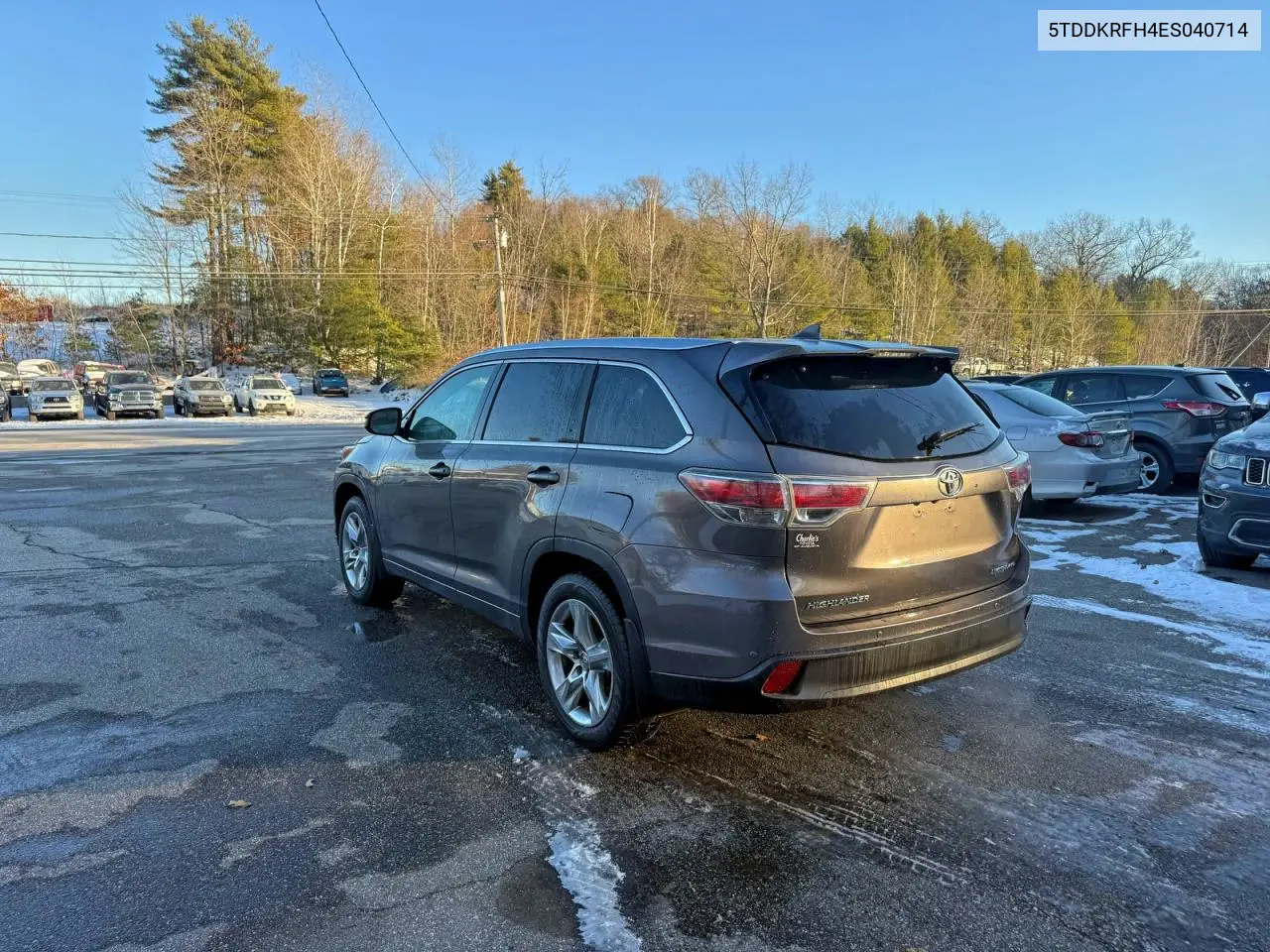 5TDDKRFH4ES040714 2014 Toyota Highlander Limited