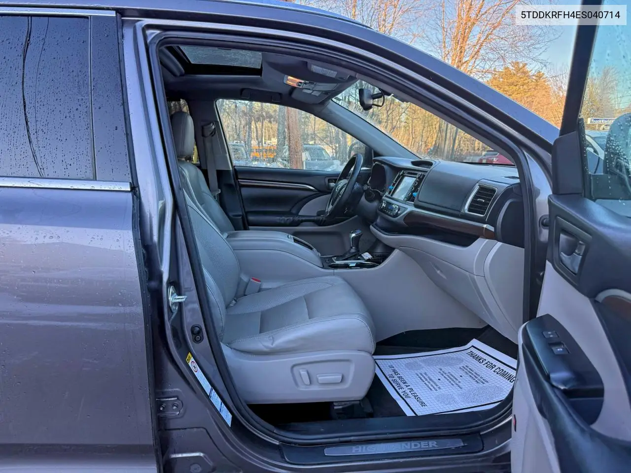 5TDDKRFH4ES040714 2014 Toyota Highlander Limited