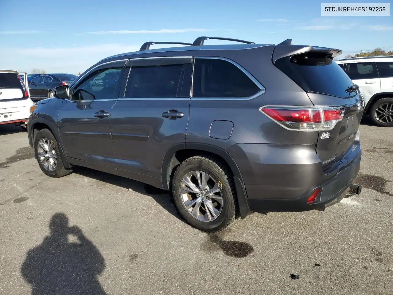5TDJKRFH4FS197258 2015 Toyota Highlander Xle