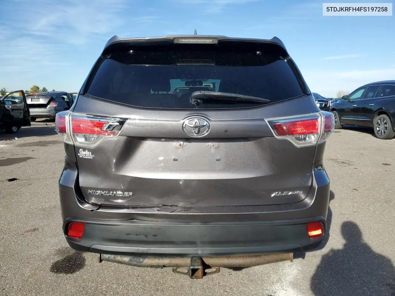 5TDJKRFH4FS197258 2015 Toyota Highlander Xle