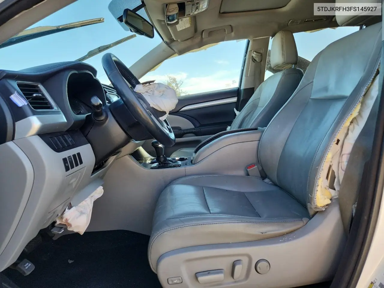 5TDJKRFH3FS145927 2015 Toyota Highlander Xle