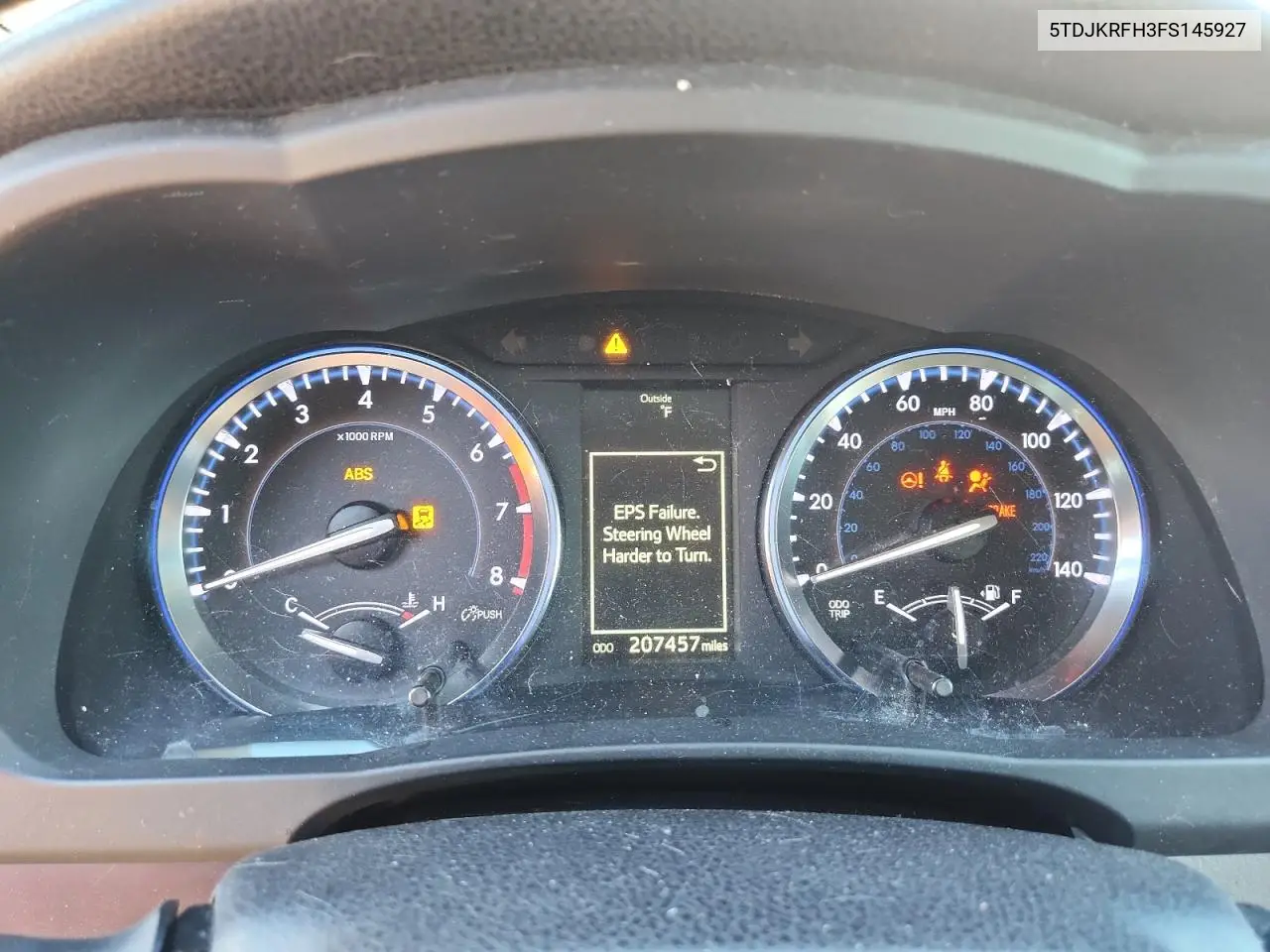 5TDJKRFH3FS145927 2015 Toyota Highlander Xle