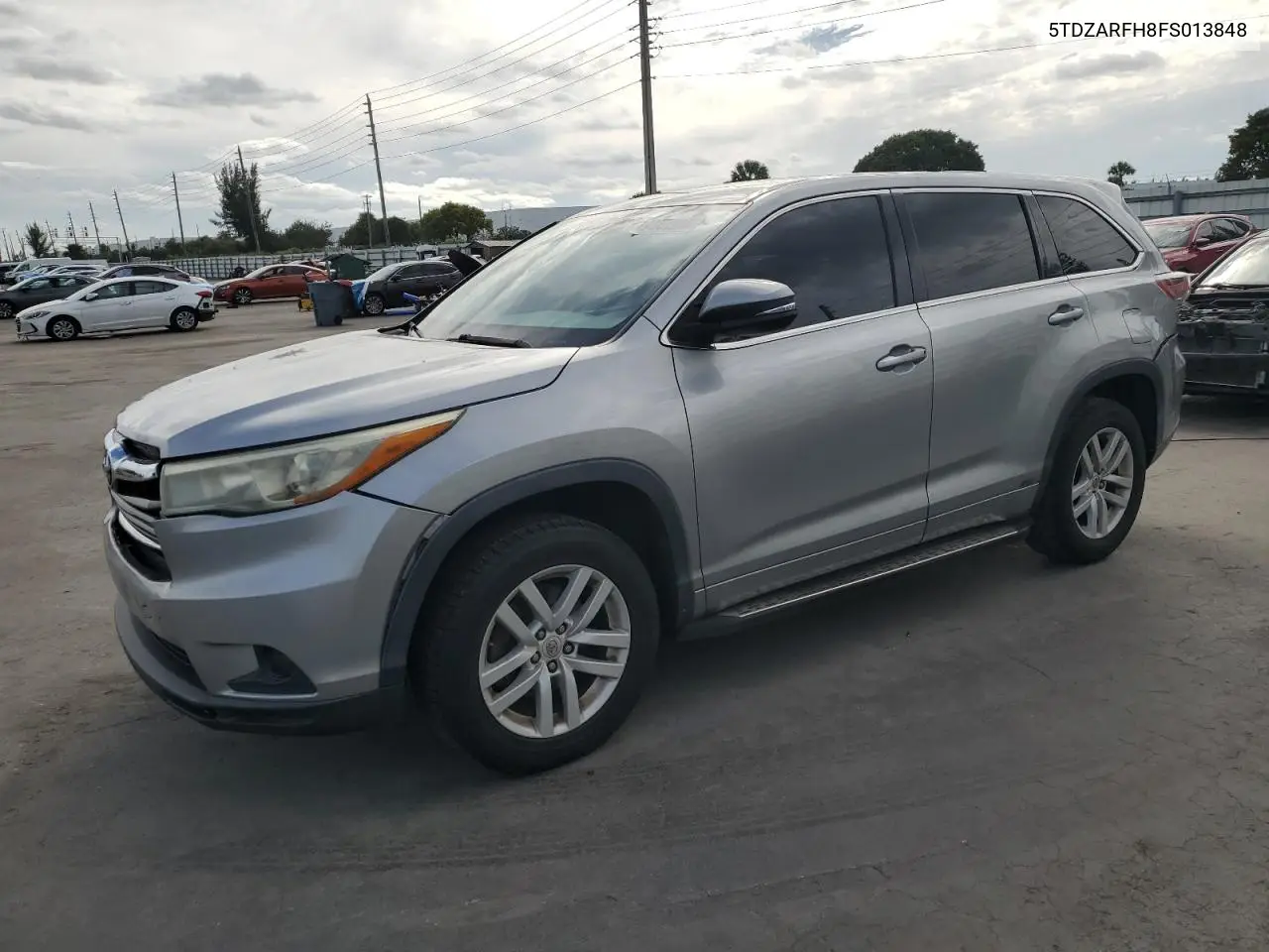 5TDZARFH8FS013848 2015 Toyota Highlander Le