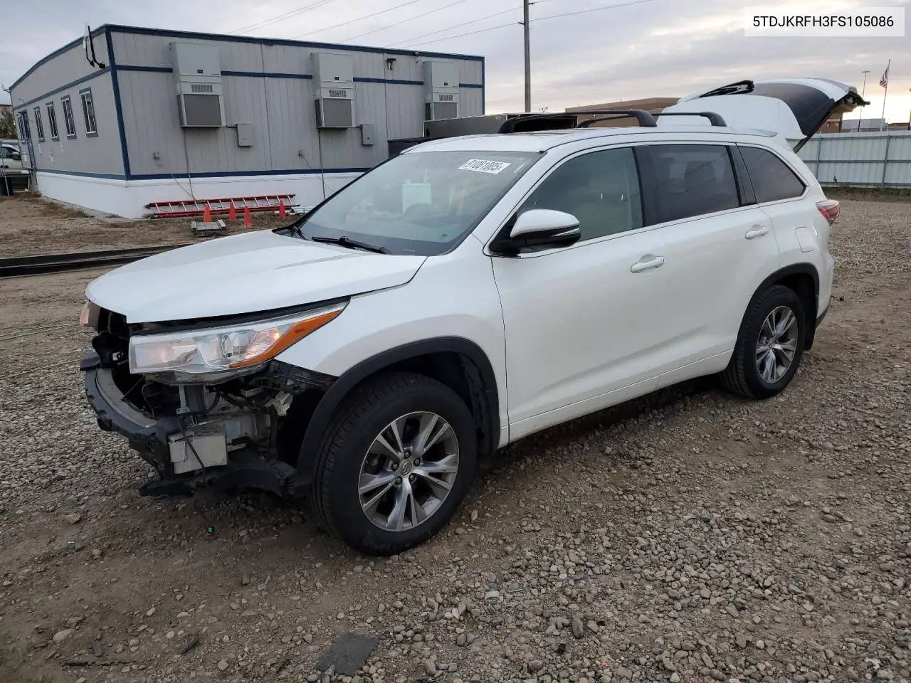 5TDJKRFH3FS105086 2015 Toyota Highlander Xle