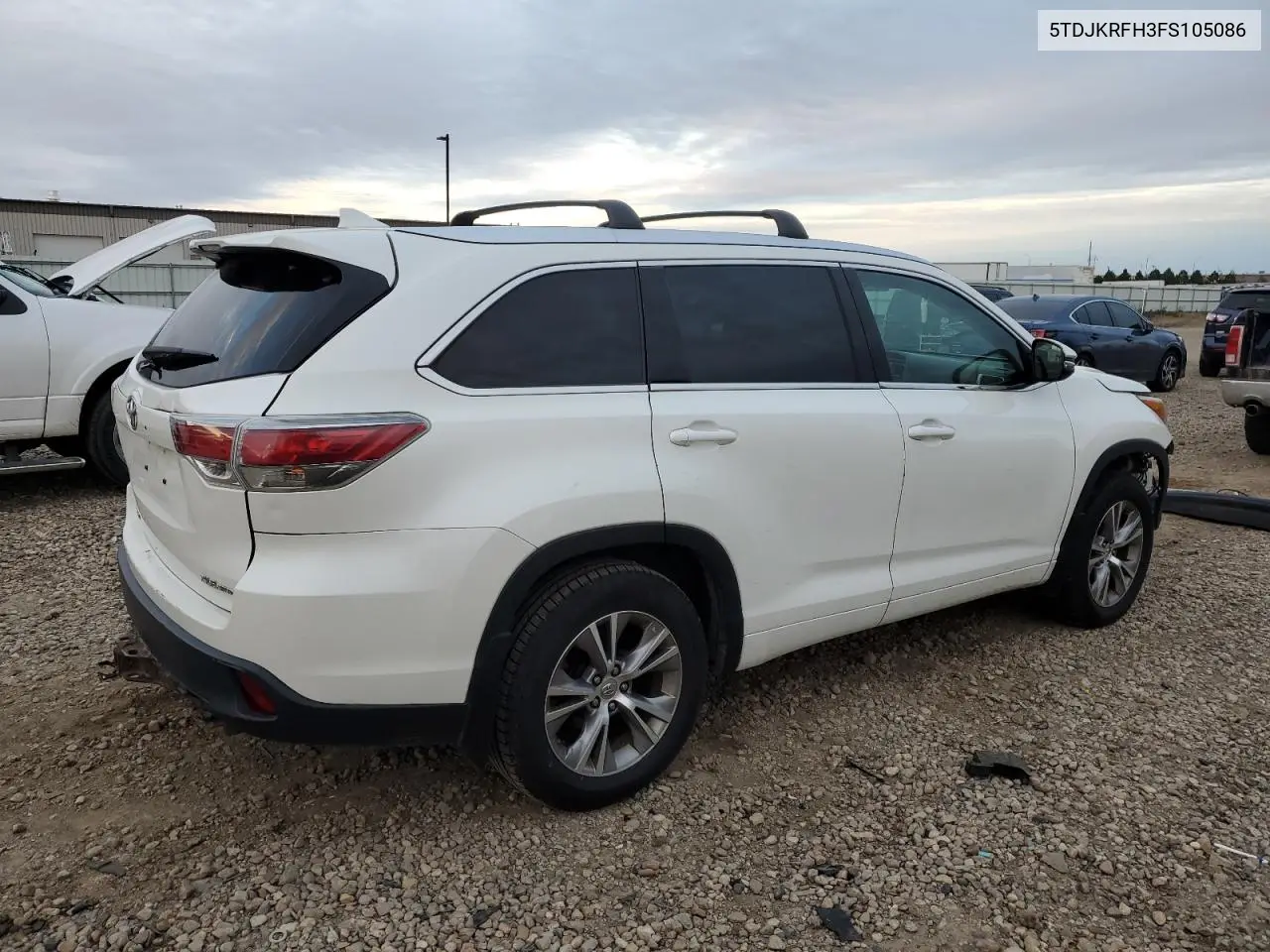 5TDJKRFH3FS105086 2015 Toyota Highlander Xle
