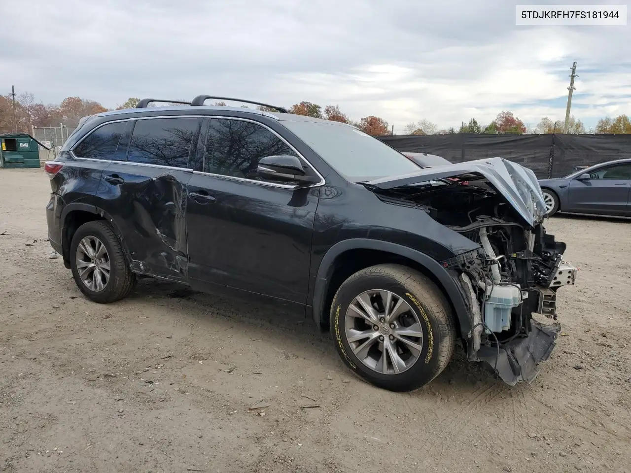 5TDJKRFH7FS181944 2015 Toyota Highlander Xle