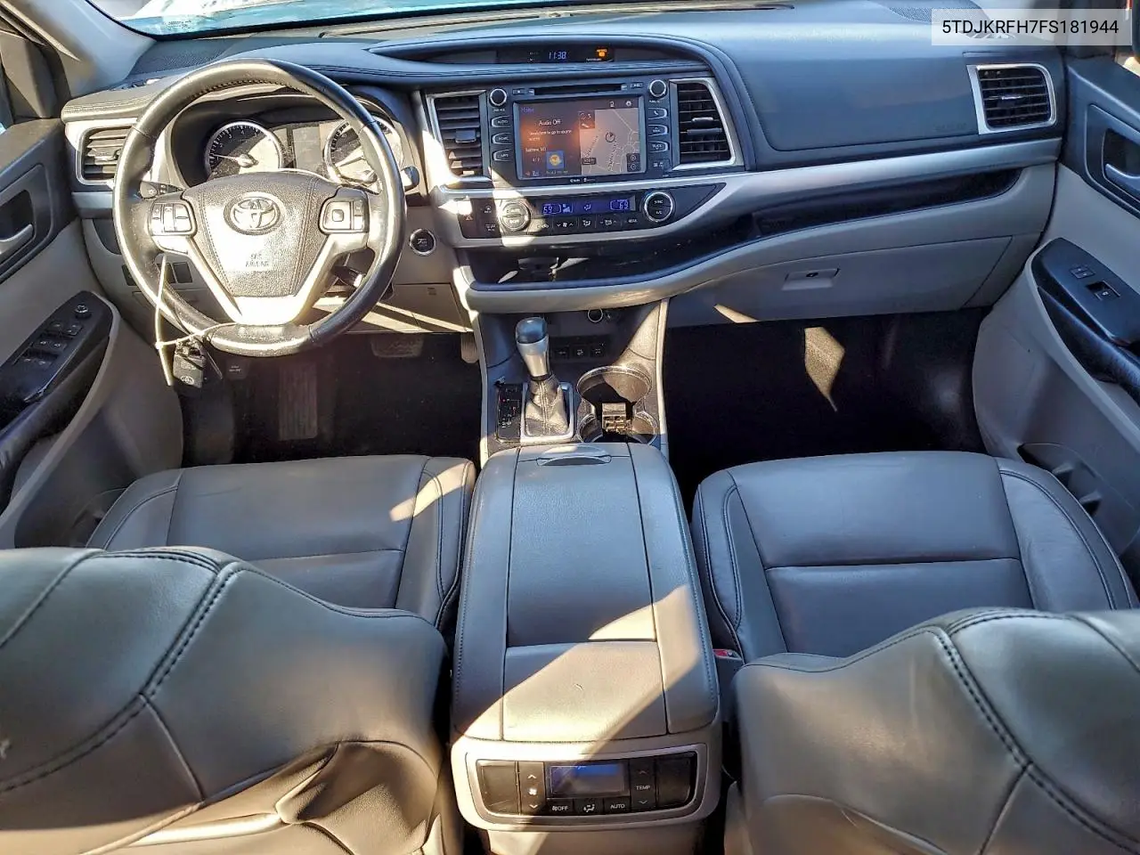 5TDJKRFH7FS181944 2015 Toyota Highlander Xle
