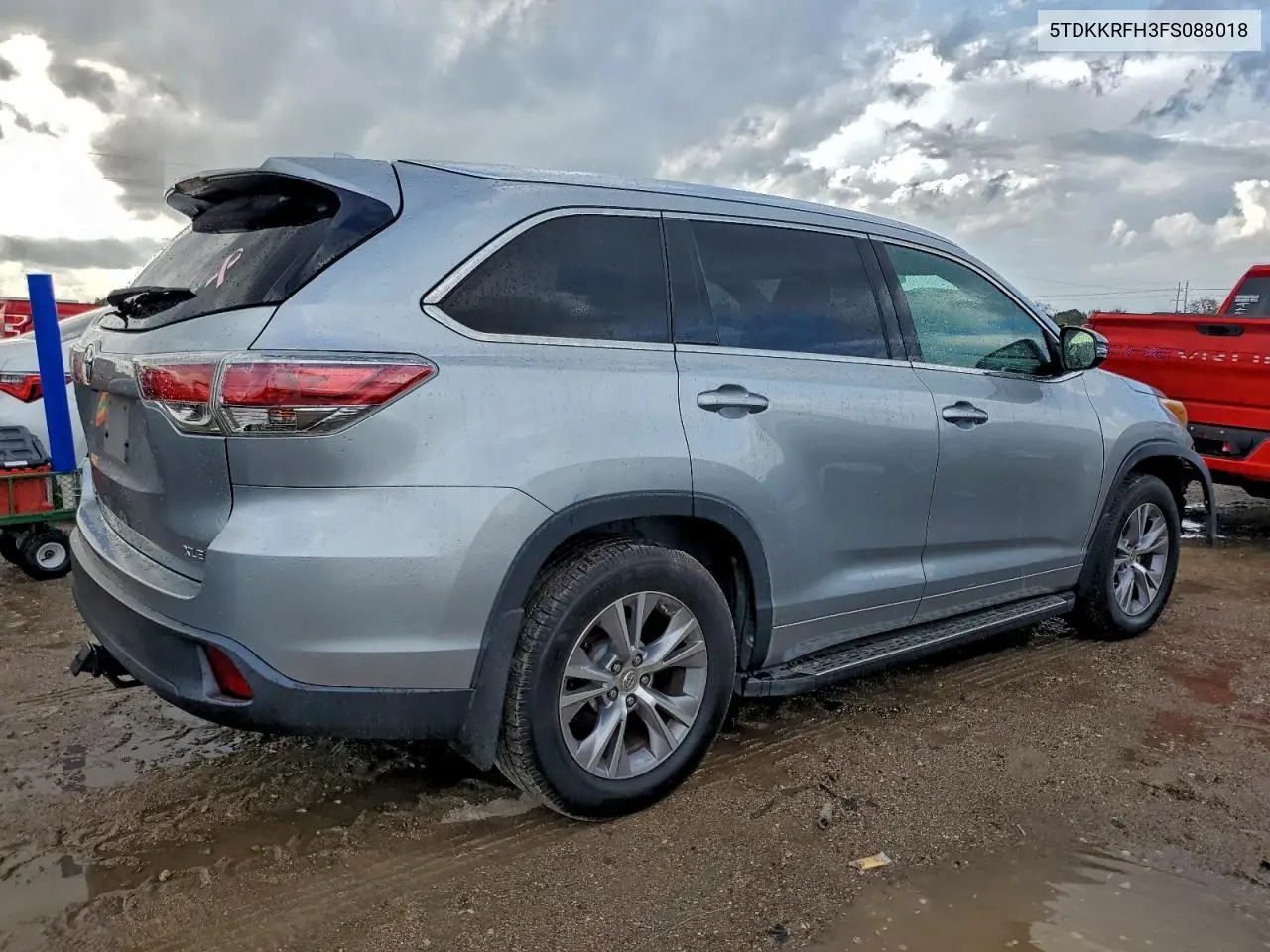 5TDKKRFH3FS088018 2015 Toyota Highlander Xle