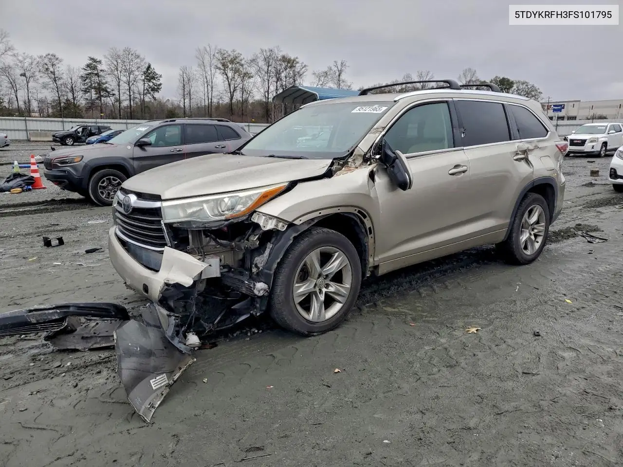 5TDYKRFH3FS101795 2015 Toyota Highlander Limited