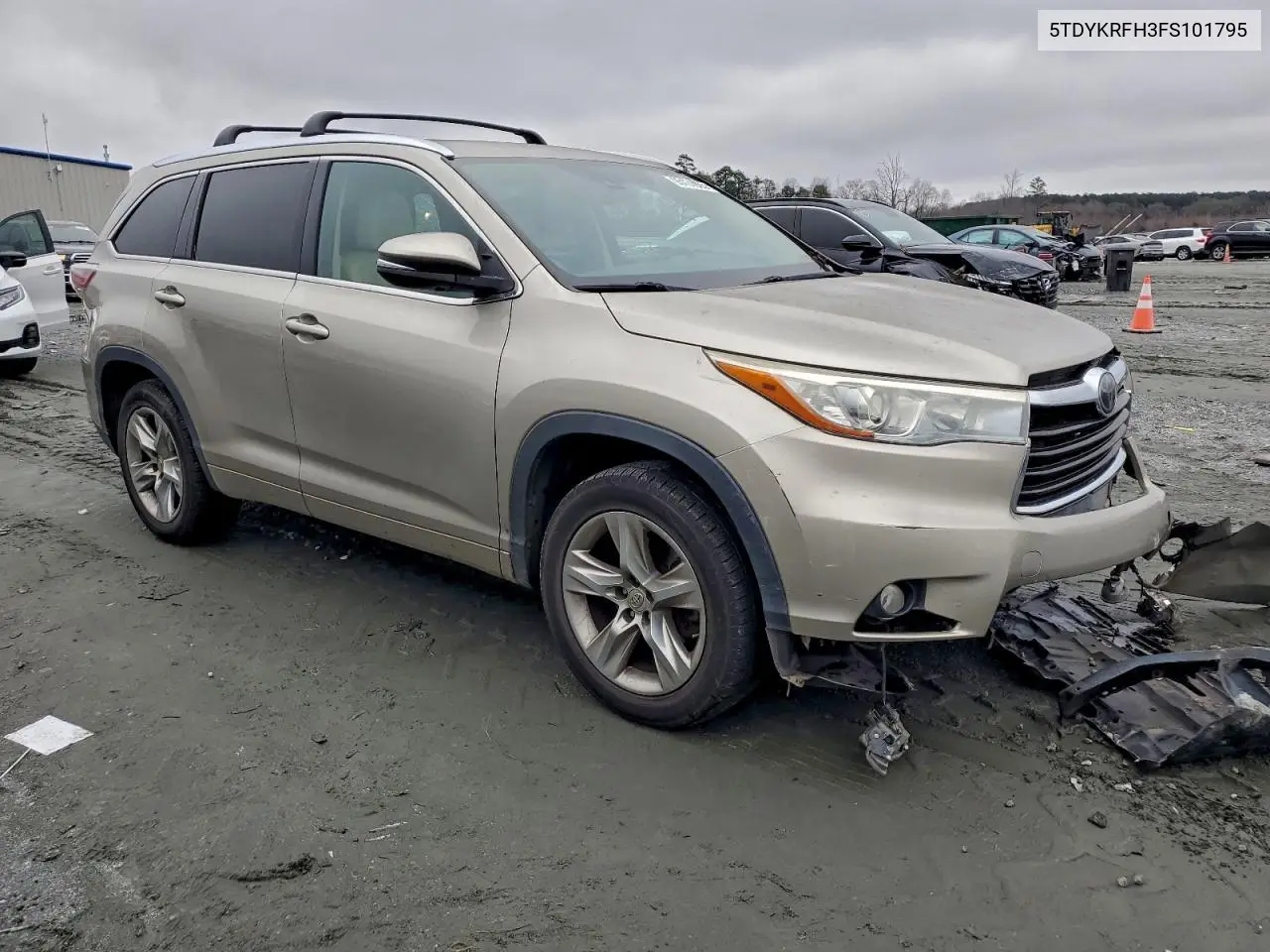 5TDYKRFH3FS101795 2015 Toyota Highlander Limited