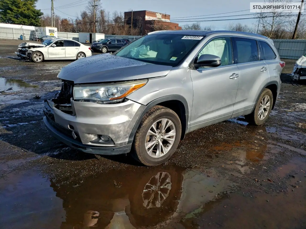 5TDJKRFH8FS101714 2015 Toyota Highlander Xle