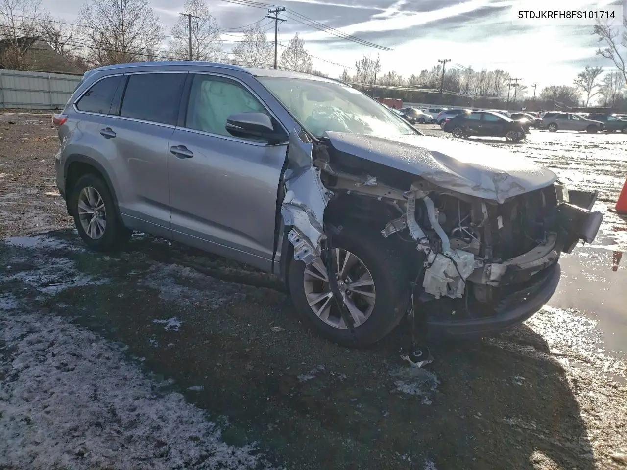 5TDJKRFH8FS101714 2015 Toyota Highlander Xle