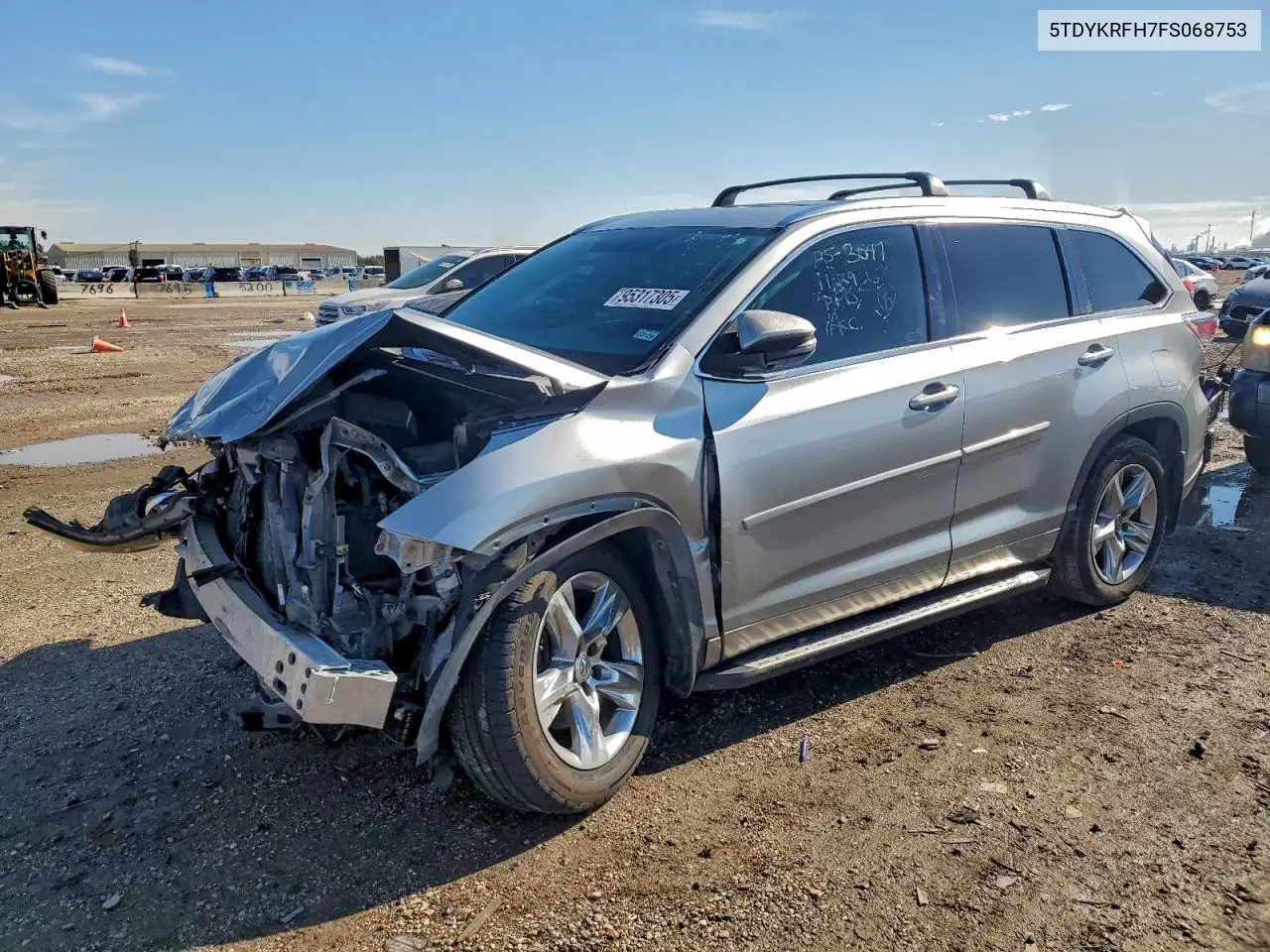5TDYKRFH7FS068753 2015 Toyota Highlander Limited