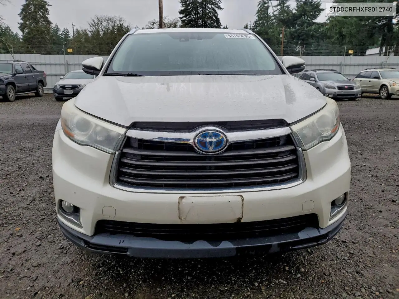 5TDDCRFHXFS012740 2015 Toyota Highlander Hybrid Limited
