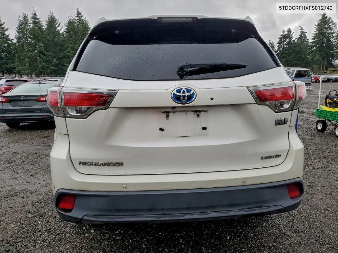 5TDDCRFHXFS012740 2015 Toyota Highlander Hybrid Limited