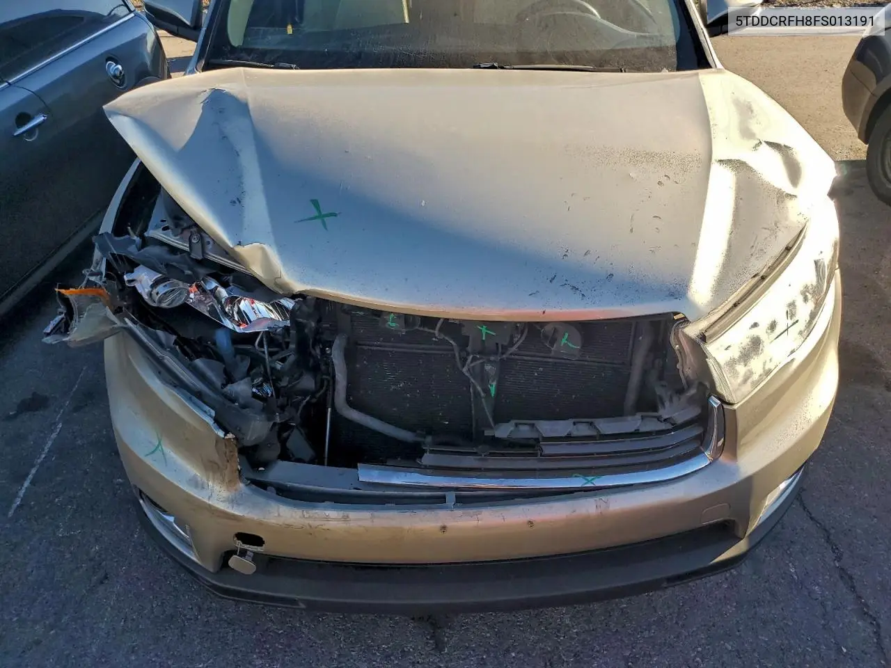 5TDDCRFH8FS013191 2015 Toyota Highlander Hybrid Limited
