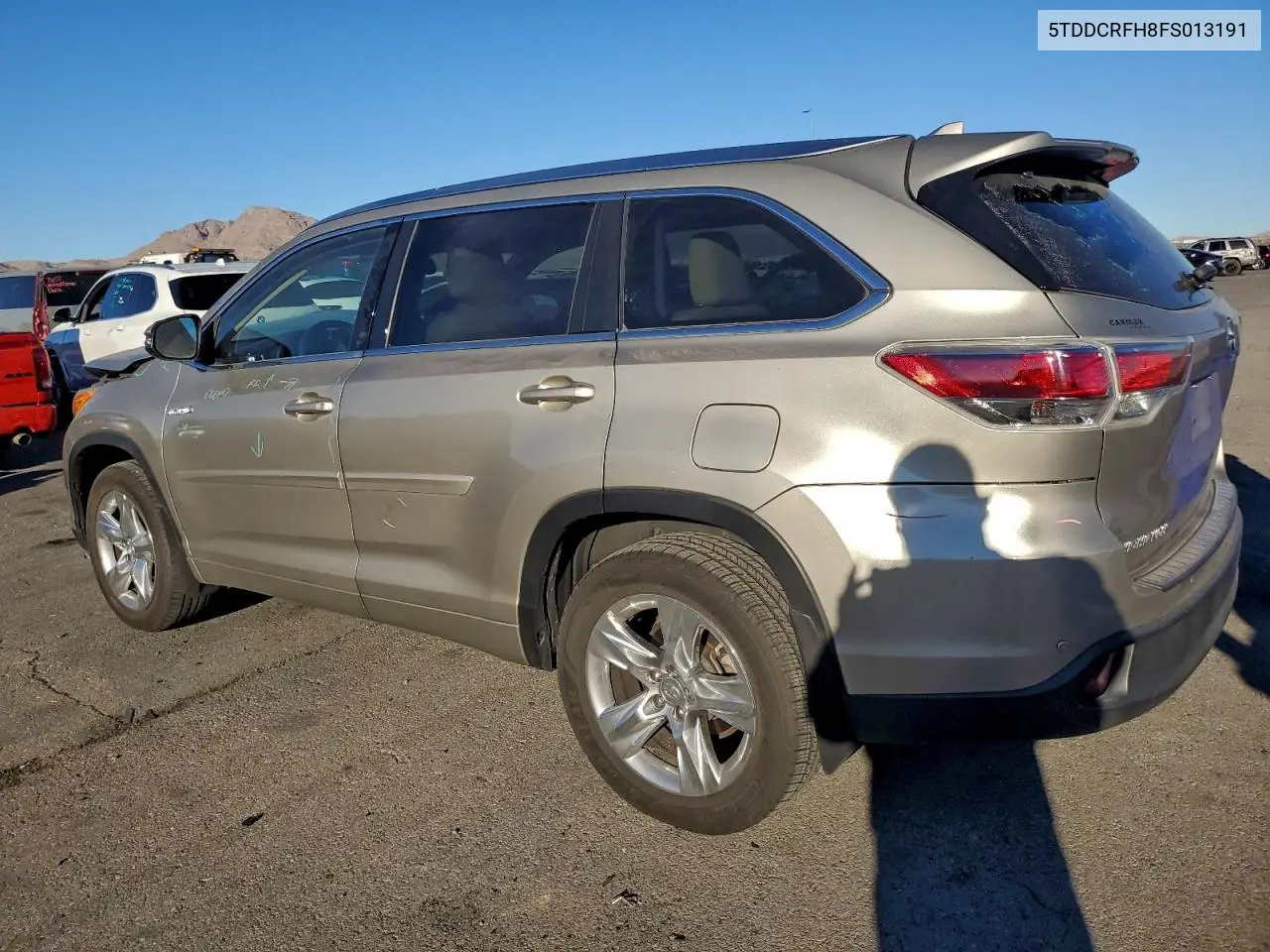 5TDDCRFH8FS013191 2015 Toyota Highlander Hybrid Limited