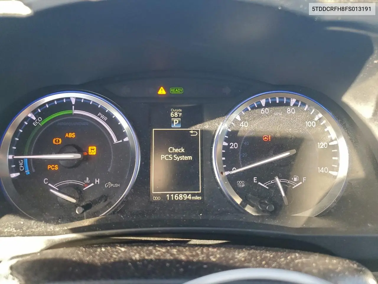 5TDDCRFH8FS013191 2015 Toyota Highlander Hybrid Limited
