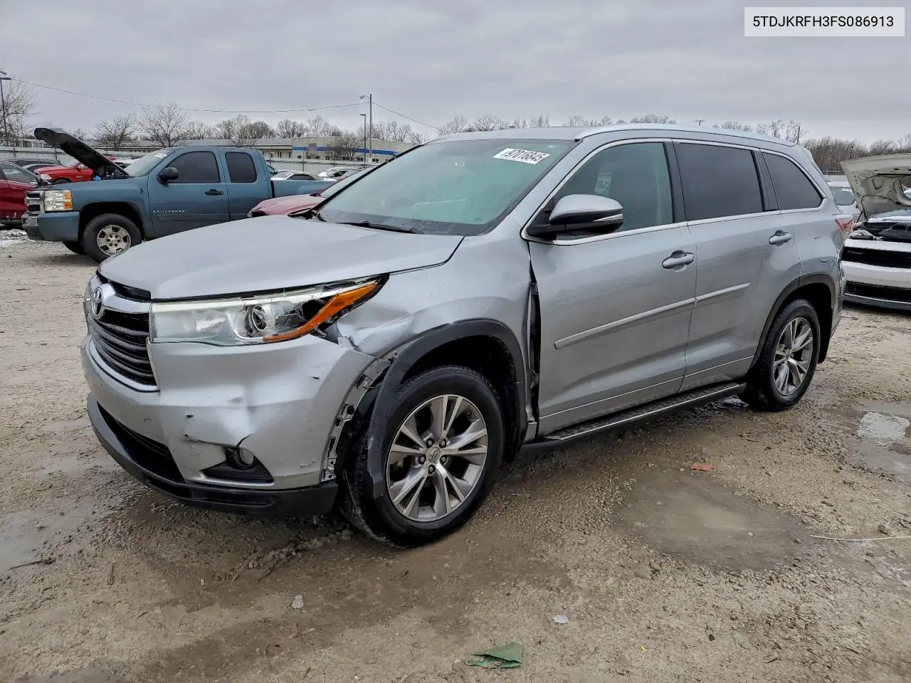 5TDJKRFH3FS086913 2015 Toyota Highlander Xle
