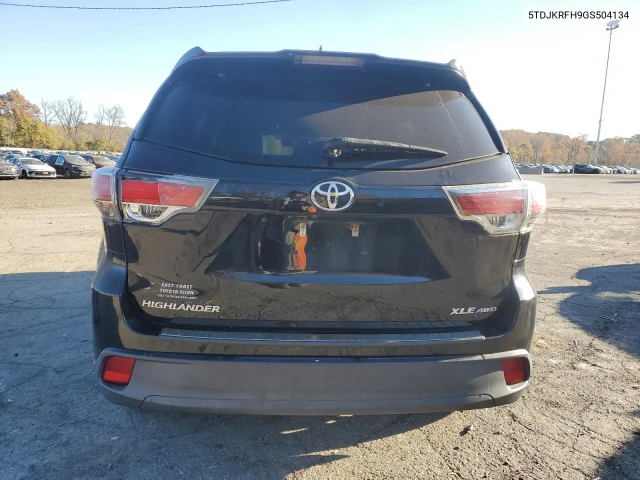 5TDJKRFH9GS504134 2016 Toyota Highlander Xle