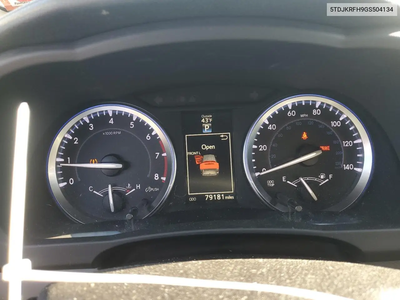 5TDJKRFH9GS504134 2016 Toyota Highlander Xle