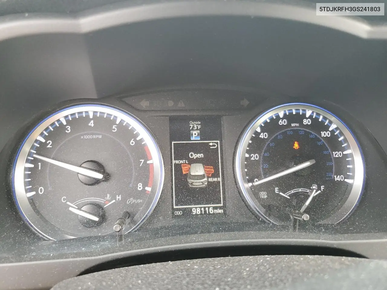5TDJKRFH3GS241803 2016 Toyota Highlander Xle