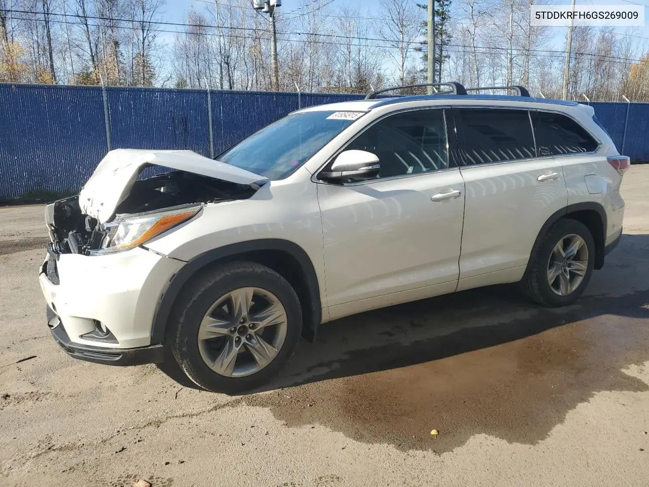 5TDDKRFH6GS269009 2016 Toyota Highlander Limited