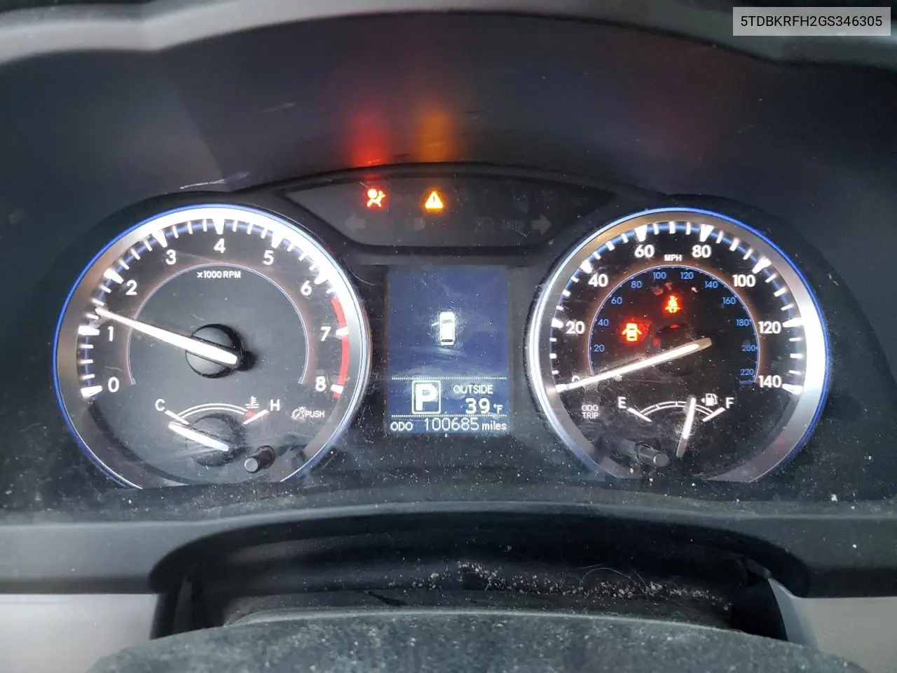 5TDBKRFH2GS346305 2016 Toyota Highlander Le