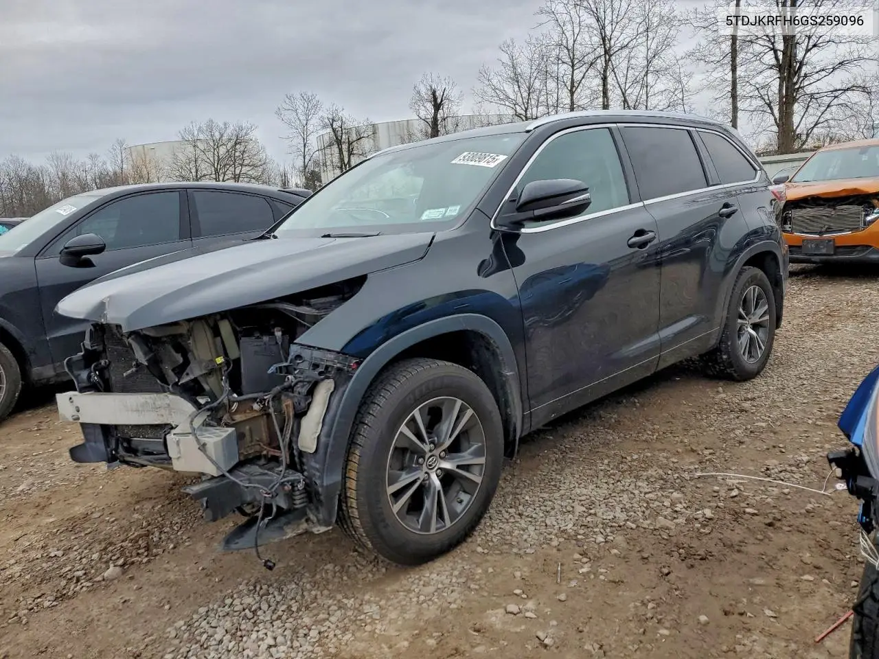 5TDJKRFH6GS259096 2016 Toyota Highlander Xle