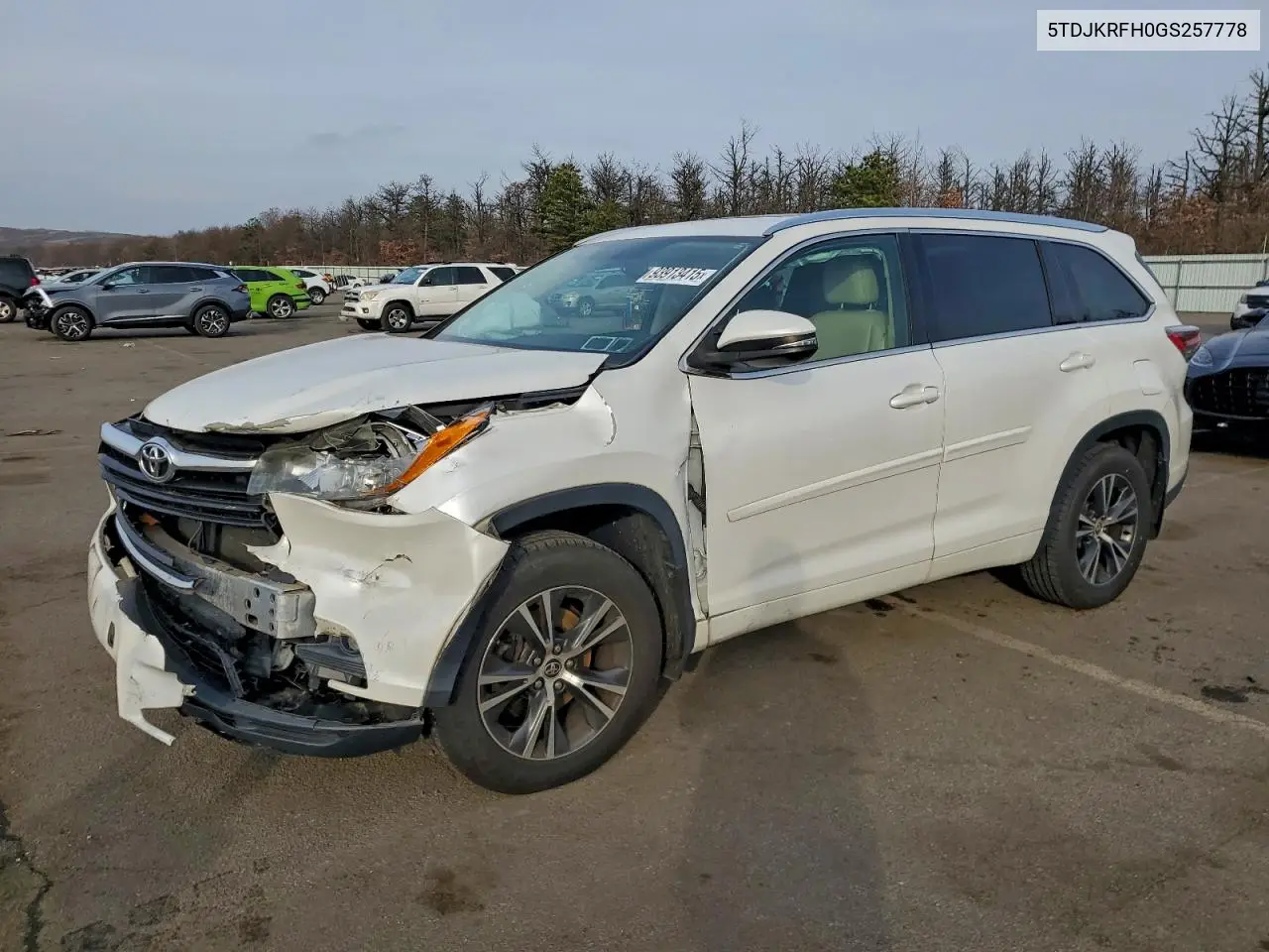 5TDJKRFH0GS257778 2016 Toyota Highlander Xle