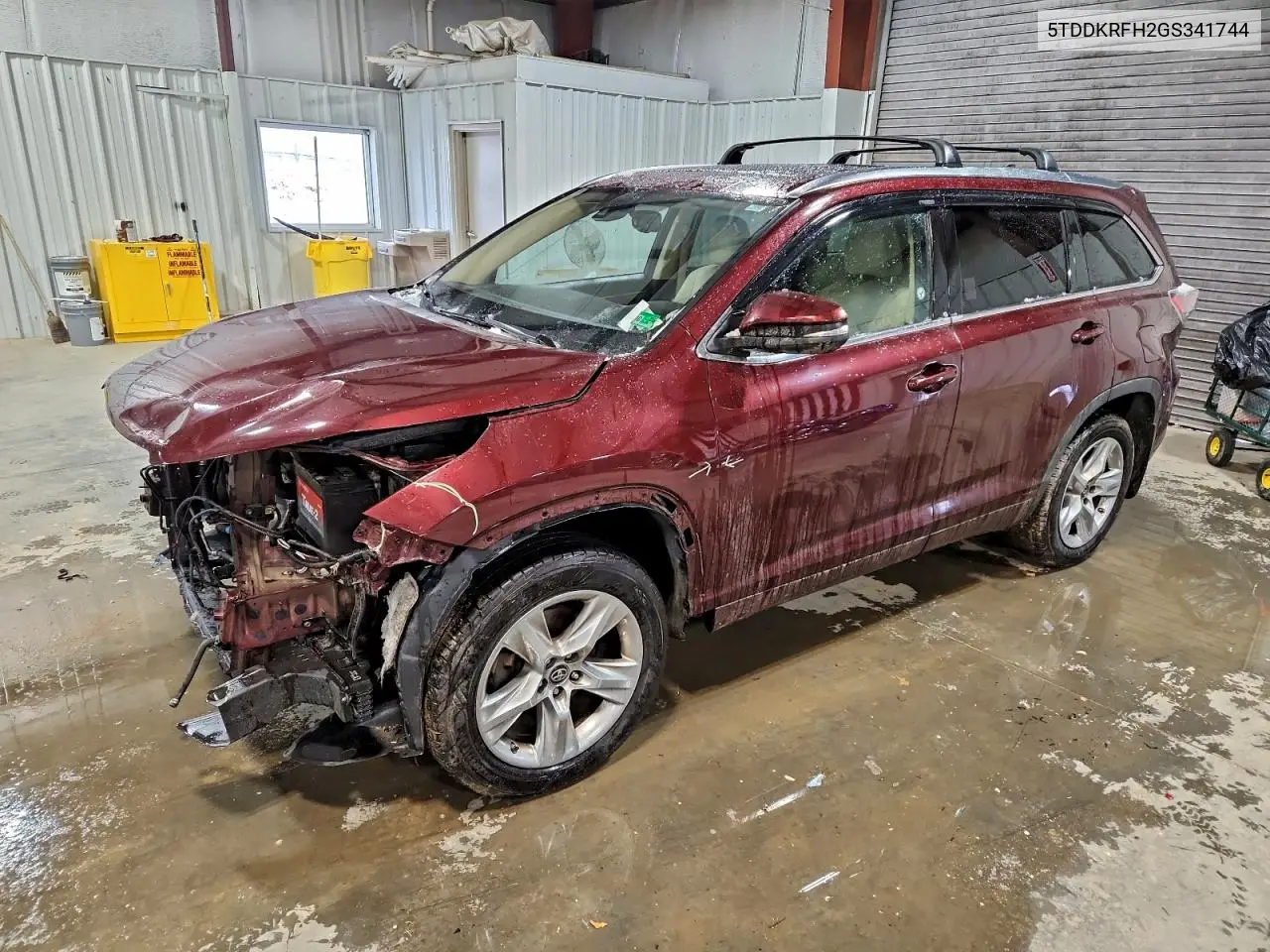 5TDDKRFH2GS341744 2016 Toyota Highlander Limited