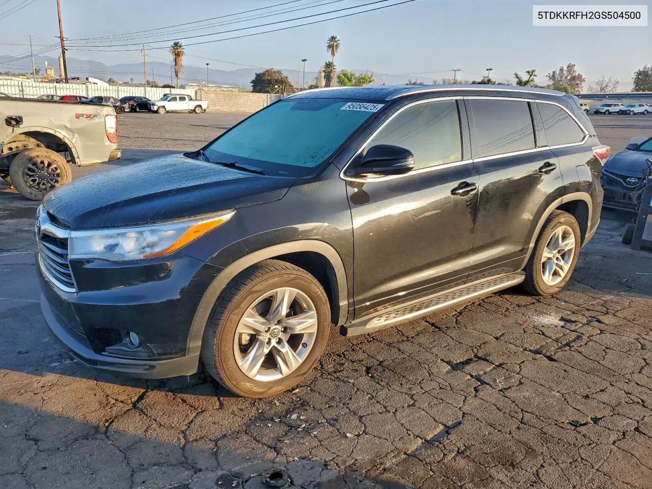 5TDKKRFH2GS504500 2016 Toyota Highlander Xle