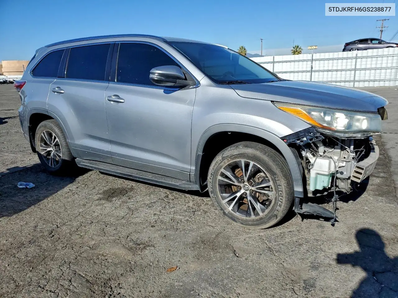 5TDJKRFH6GS238877 2016 Toyota Highlander Xle