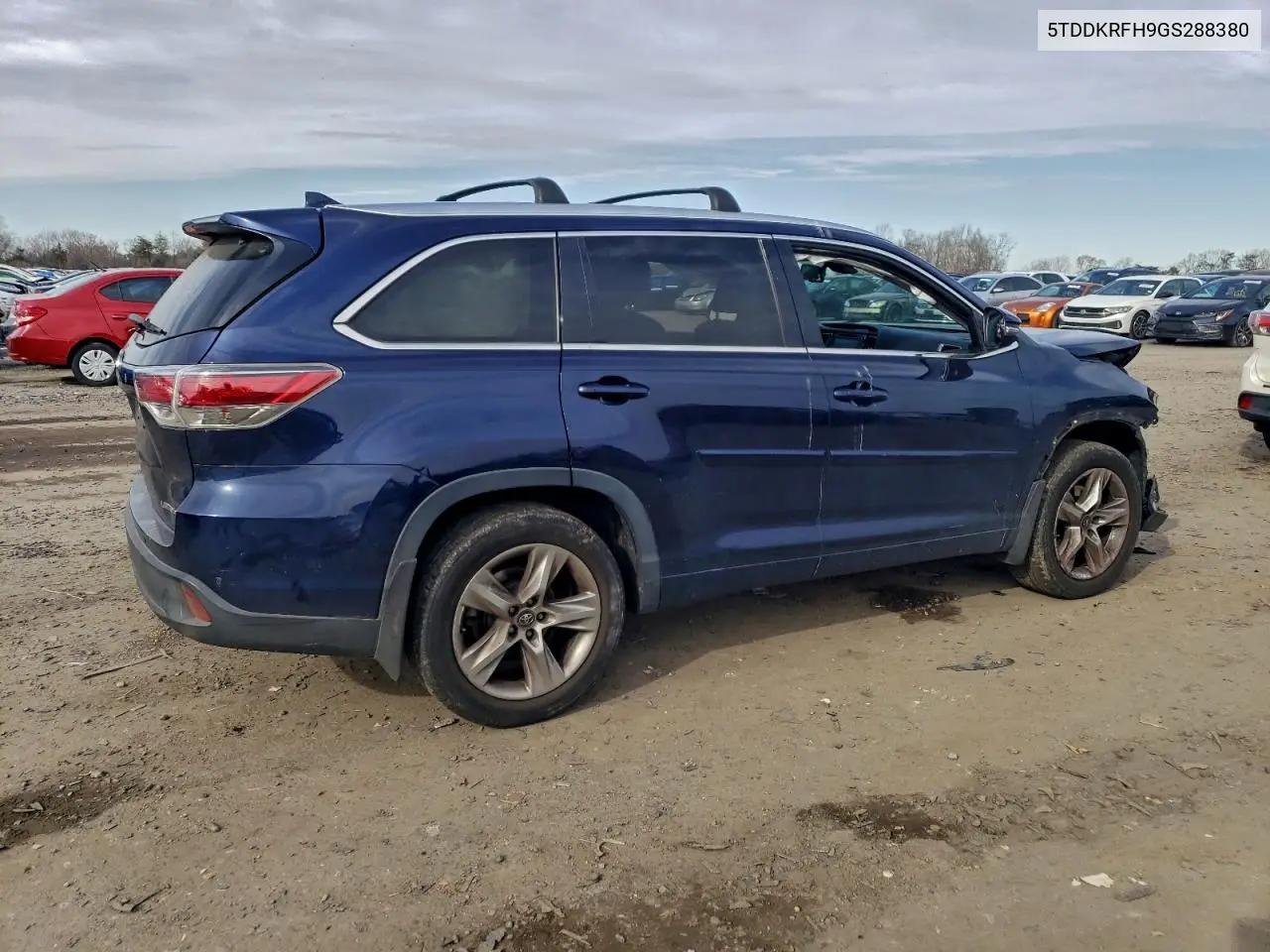 5TDDKRFH9GS288380 2016 Toyota Highlander Limited Platinum