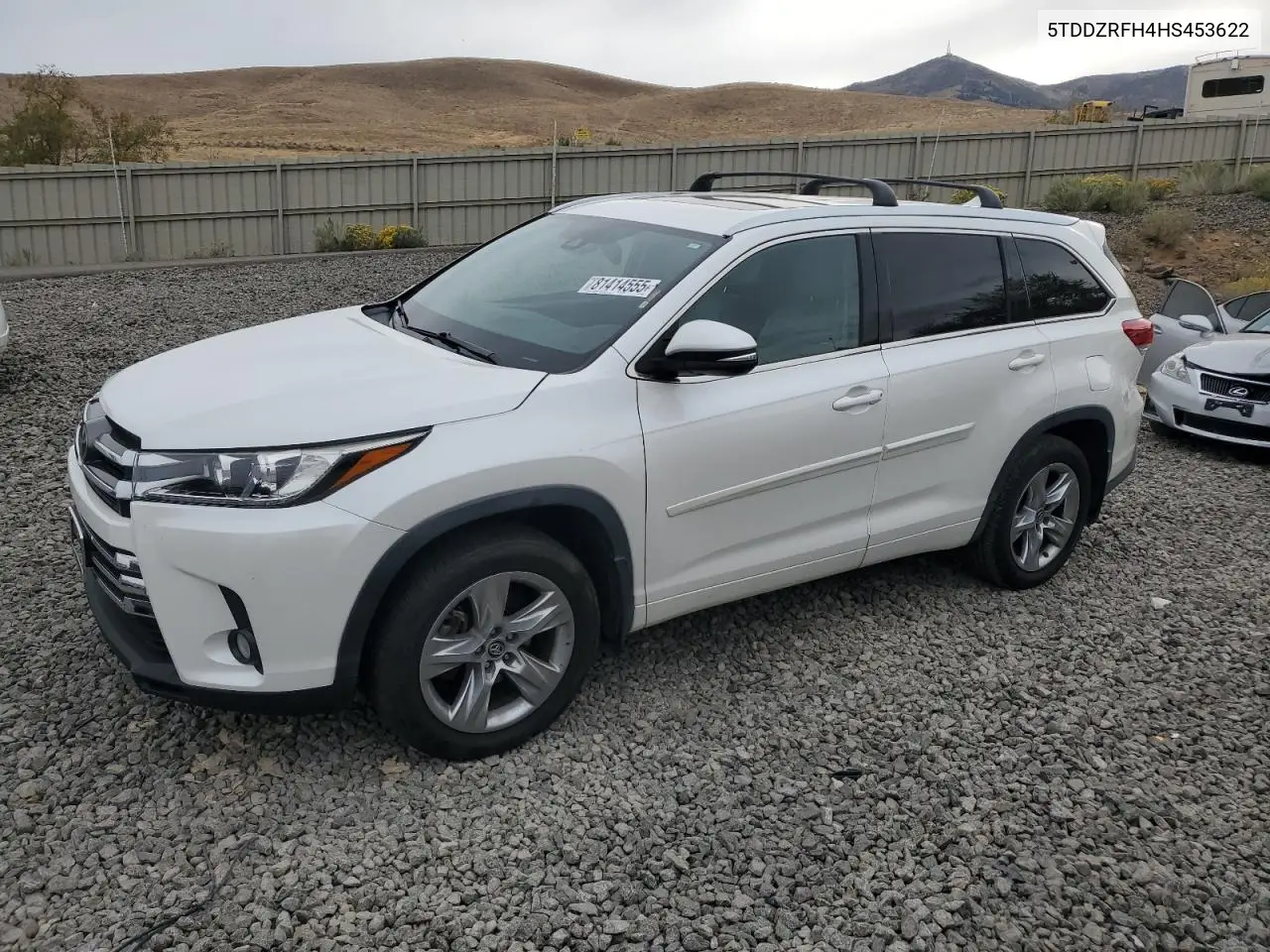 5TDDZRFH4HS453622 2017 Toyota Highlander Limited